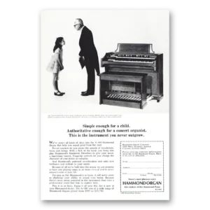 1965 Hammond Organ Print Ad | Simple Enough Forchild