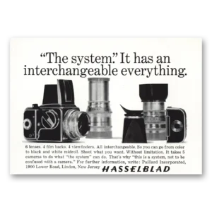 1965 Hasselblad Print Ad | Interchangeable