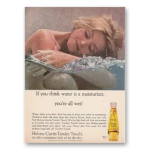 1965 Tender Touch Shampoo Print Ad | Water Moisturizer