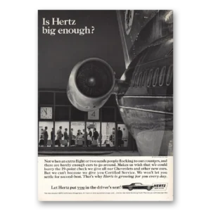 1965 Hertz Print Ad | Is Hertz Big Enough