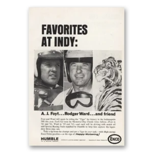 1965 Humble Oil Print Ad | Indy