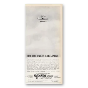 1965 Icelandic Airlines Print Ad | Slower