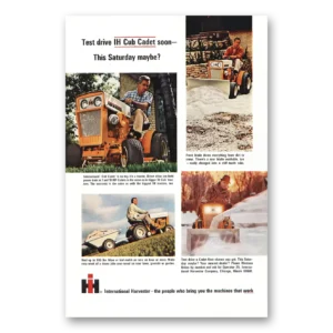 1965 Cub Cadet Print Ad | Test Drive