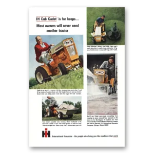 1965 Cub Cadet Print Ad | Cub Cadet Never Need Ano