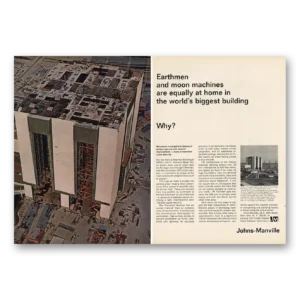 1965 Johns Manville Print Ad | Earthmen