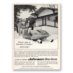 1965 Skee Horse Snowmobiles Print Ad | Summer Cottages