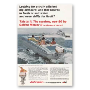 1965 Johnson Sea Horse Motors Print Ad | Golden Meteor