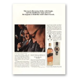 1965 Johnnie Walker Black Label Print Ad | Discussing Whisky
