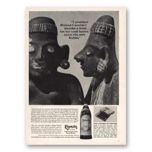 1965 Kahlua Print Ad | I Promised Mildred