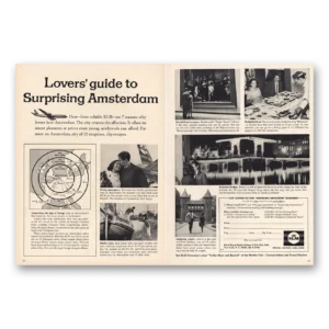 1965 KLM Royal Dutch Airlines Print Ad | Lovers Guide