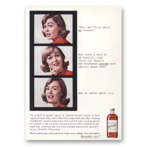 1965 Lavoris Print Ad | Breath