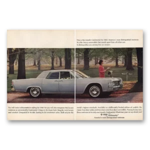 1964 Lincoln Continental Print Ad | Refinements Style