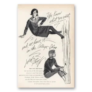 1965 Lord & Taylor Print Ad | College Shop