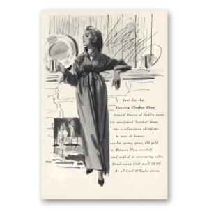 1964 Lord & Taylor Print Ad | Donald Davies
