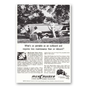 1965 MerCruiser Stern Drive Print Ad | Portable