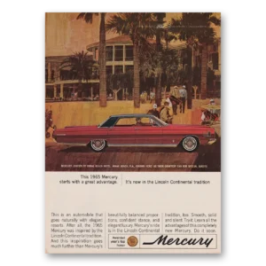 1965 Mercury Print Ad | Great Advantage