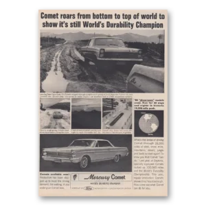 1964 Mercury Comet Print Ad | Durability Champion