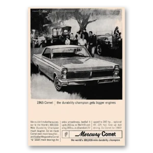 1964 Mercury Comet Print Ad | Durability Champion