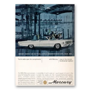 1965 Mercury Print Ad | Broadwater Beach Hotel