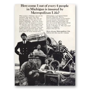 1965 Metropolitan Life Insurance Print Ad | Michigan