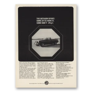 1965 MG Print Ad | Octagon Spirit
