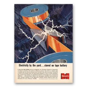1965 Monsanto Print Ad | Electricity