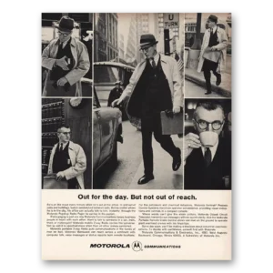 1965 Motorola Communications Print Ad | Out For Day