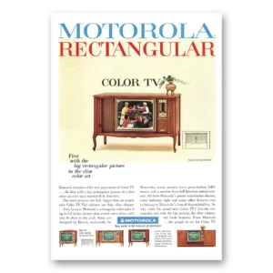 1965 Motorola Television Print Ad | Rectangular