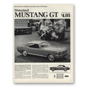 1965 Ford Mustang Print Ad | Christmas Toy Motorized