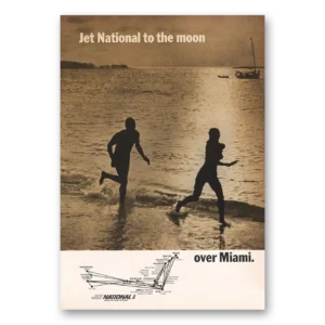 1965 National Airlines Print Ad | Moon Over Miami