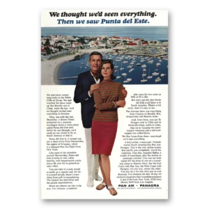 1965 Pan Am Print Ad | Punta Del Este