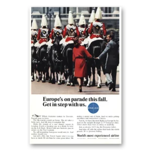 1965 Pan Am Print Ad | Europes On Parade