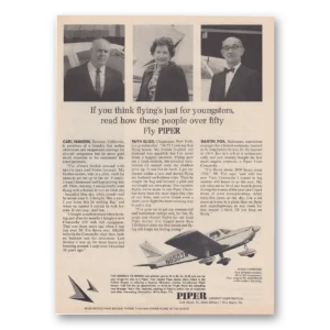 1965 Piper Aircraft Print Ad | Think Flyings