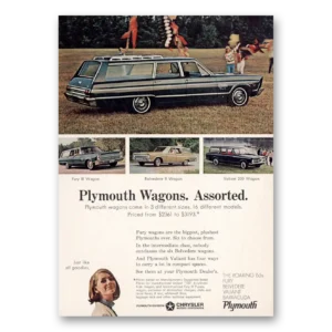 1965 Plymouth Station Wagon Print Ad | Fury Belvedere