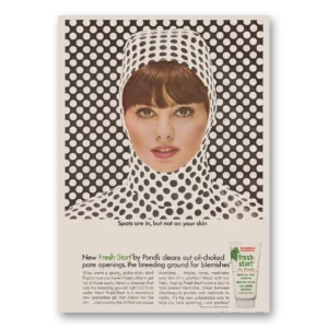 1965 Ponds Fresh Start Print Ad | Spots Are In
