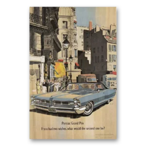 1965 Pontiac Grand Prix Print Ad | Two Wishes