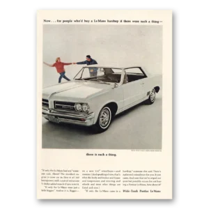 1963 Pontiac LeMans Print Ad | Hardtop