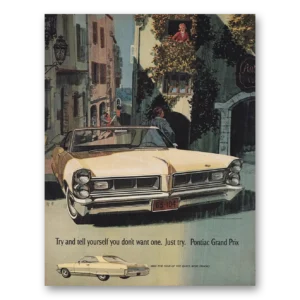 1965 Pontiac Grand Prix Print Ad | Try And Tell Yourself