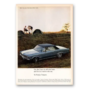 1964 Pontiac Tempest Print Ad | Live In Tent