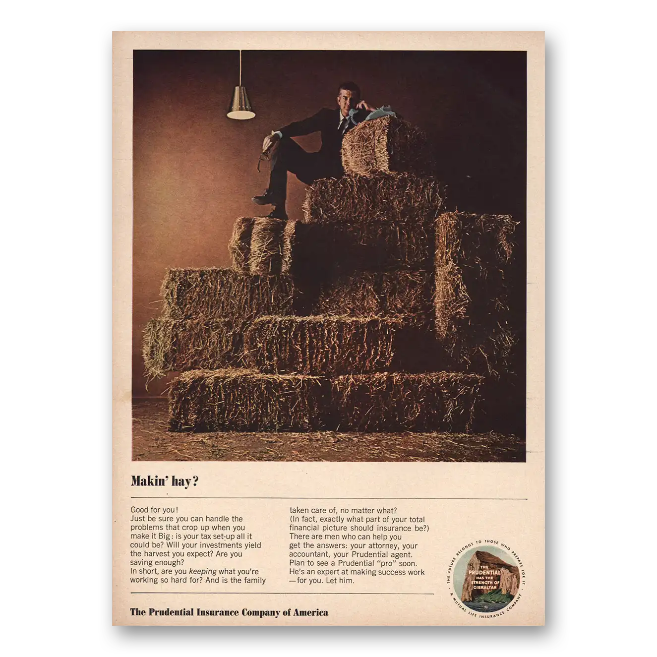 1965 Prudential Insurance Print Ad | Makin Hay