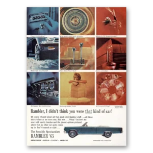 1965 Rambler Convertible Print Ad | Kind Car