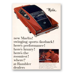 1965 Rambler Marlin Print Ad | Fastback