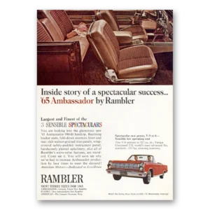 1965 Rambler Convertible Print Ad | Ambassador