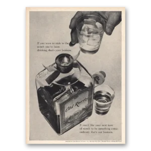 1965 Old Rarity Scotch Print Ad | Stick Scotch