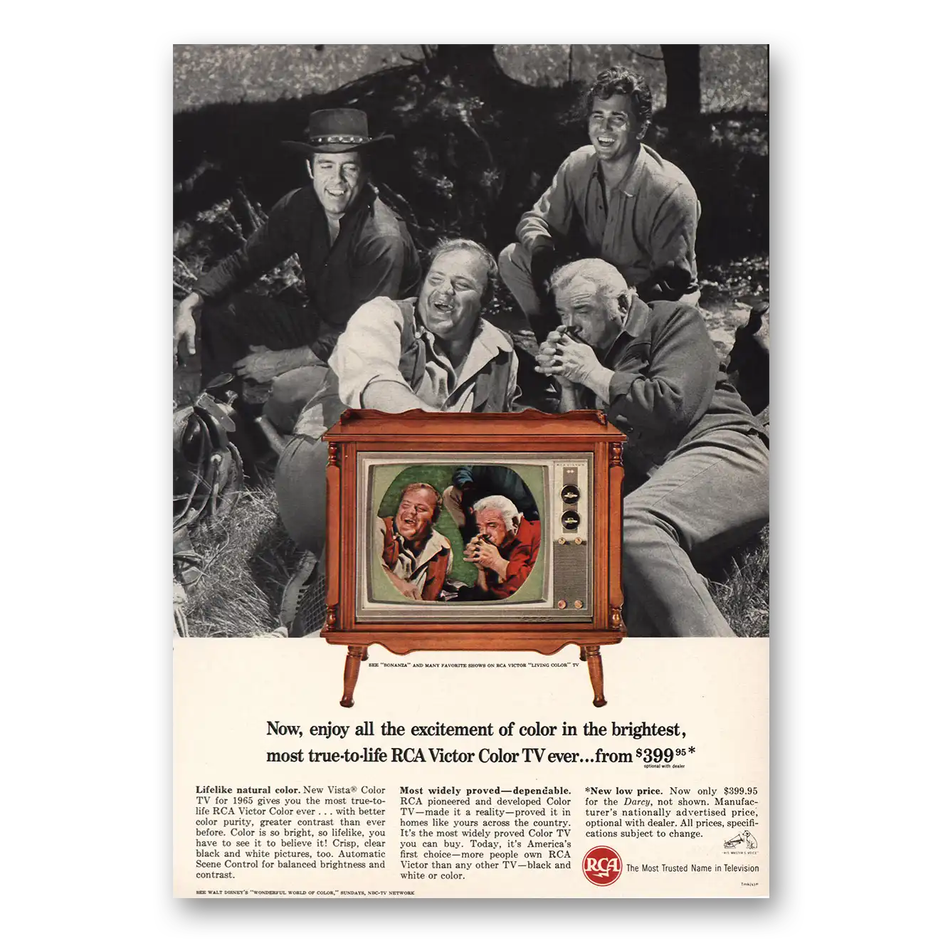 1965 RCA Victor Print Ad | Bonanza