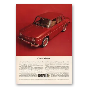 1965 Renault Print Ad | Critics Choice