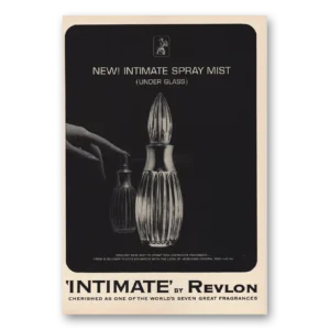 1965 Revlon Print Ad | Spray Mist Under Glass