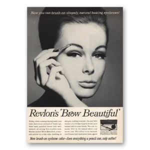 1965 Revlon Print Ad | Brow Beautiful