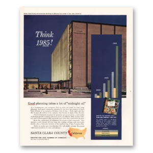 1963 Santa Clara California Print Ad | Think Midnight Oil