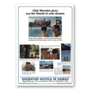 1965 Sheraton Hotels Print Ad | Hawaii Of Your Dreams